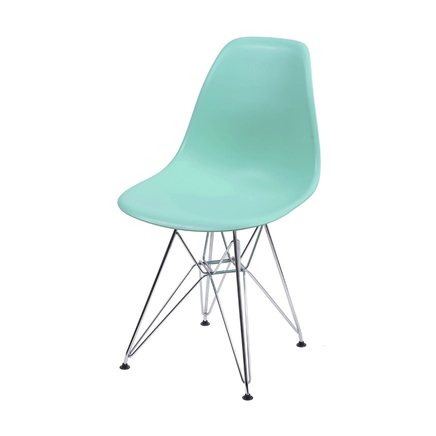 Cadeira Charles Eames DKR base Cromada Tiffany