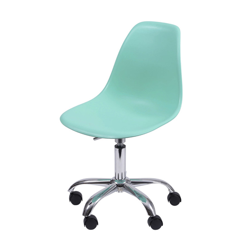 Cadeira Charles Eames DKR base Rodízio Tiffany