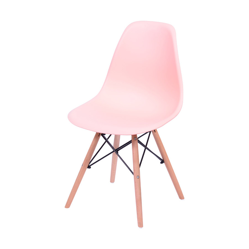 Cadeira Charles Eames DKR base Madeira Salmao
