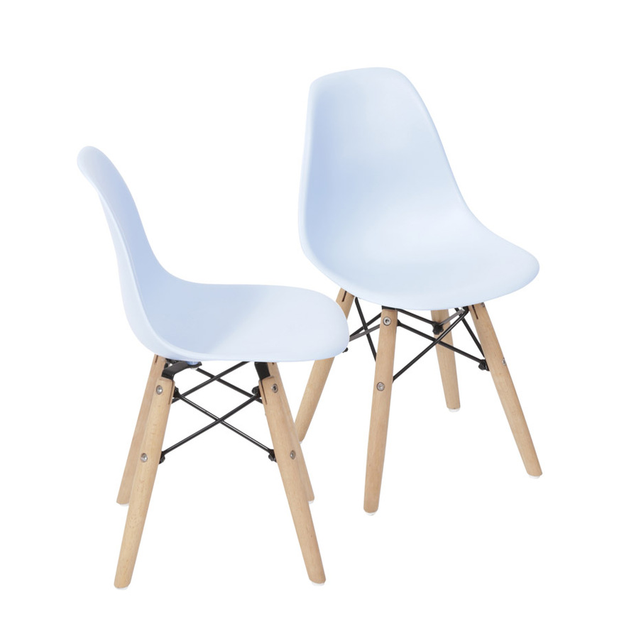 Kit 2 Cadeiras Charles Eames DKR Azul