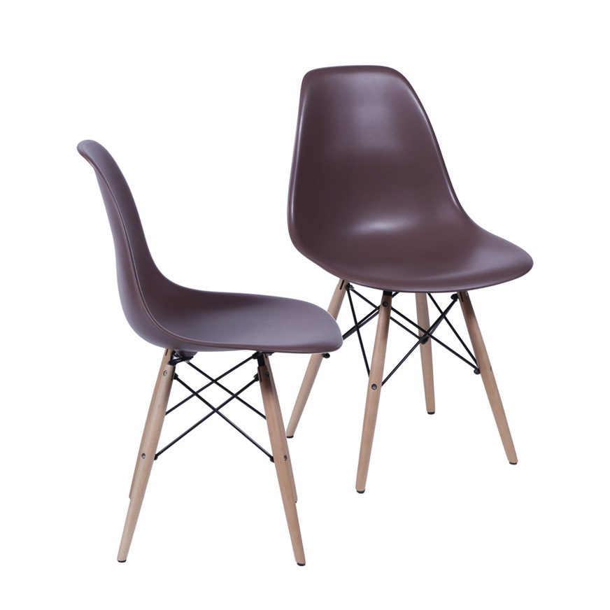 Kit 2 Cadeiras Charles Eames DKR Cafe