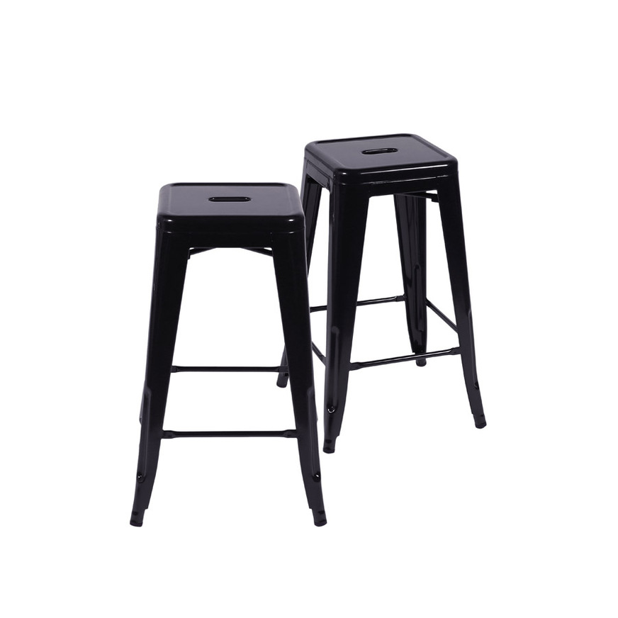 Kit 2 Banquetas Titan alta Preta