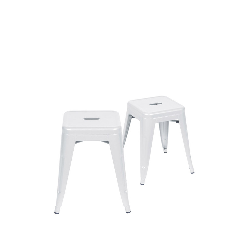 Kit 2 Banquetas Titan baixa Branca