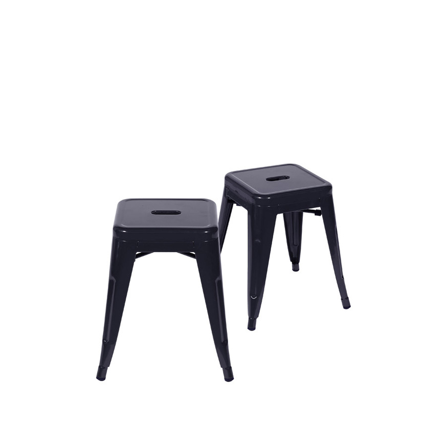 Kit 2 Banquetas Titan baixa Preta