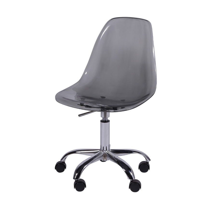 Cadeira Charles Eames DKR PET Base Rodizio Fume