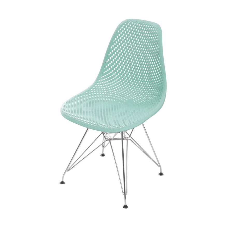 Cadeira Colmeia base Cromada Tiffany