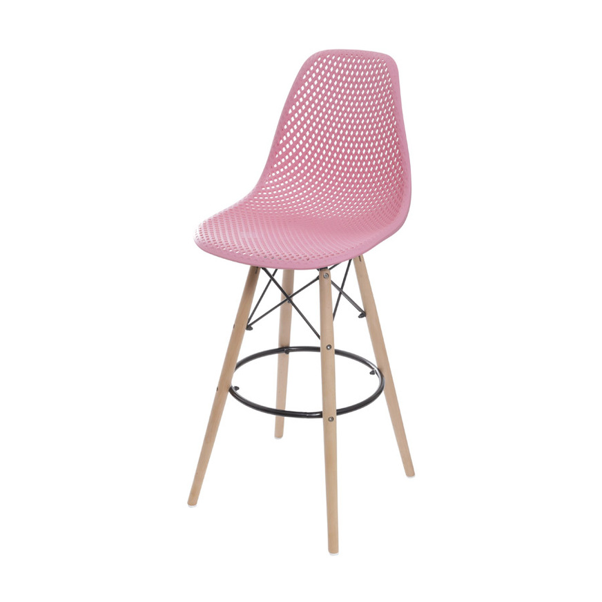 Banqueta Colmeia Rosa