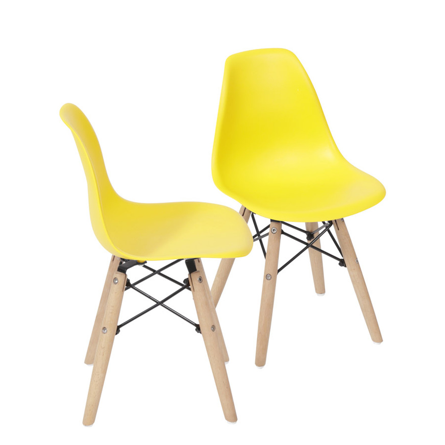 Kit 2 Cadeiras Charles Eames DKR Amarela