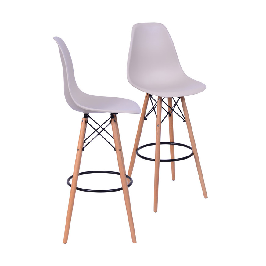 Kit 2 Banquetas Eames DKR PP Fendi