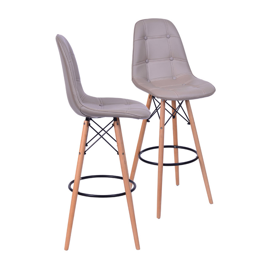 Kit 2 Banquetas Eames DKR Botone Fendi