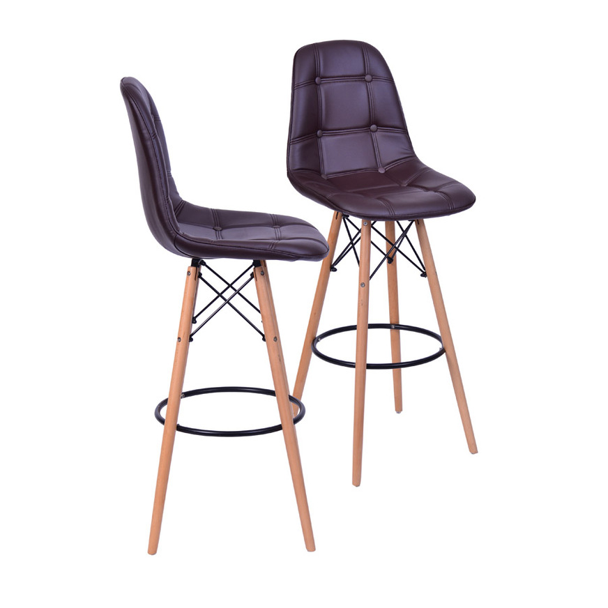 Kit 2 Banquetas Eames DKR Botone Cafe