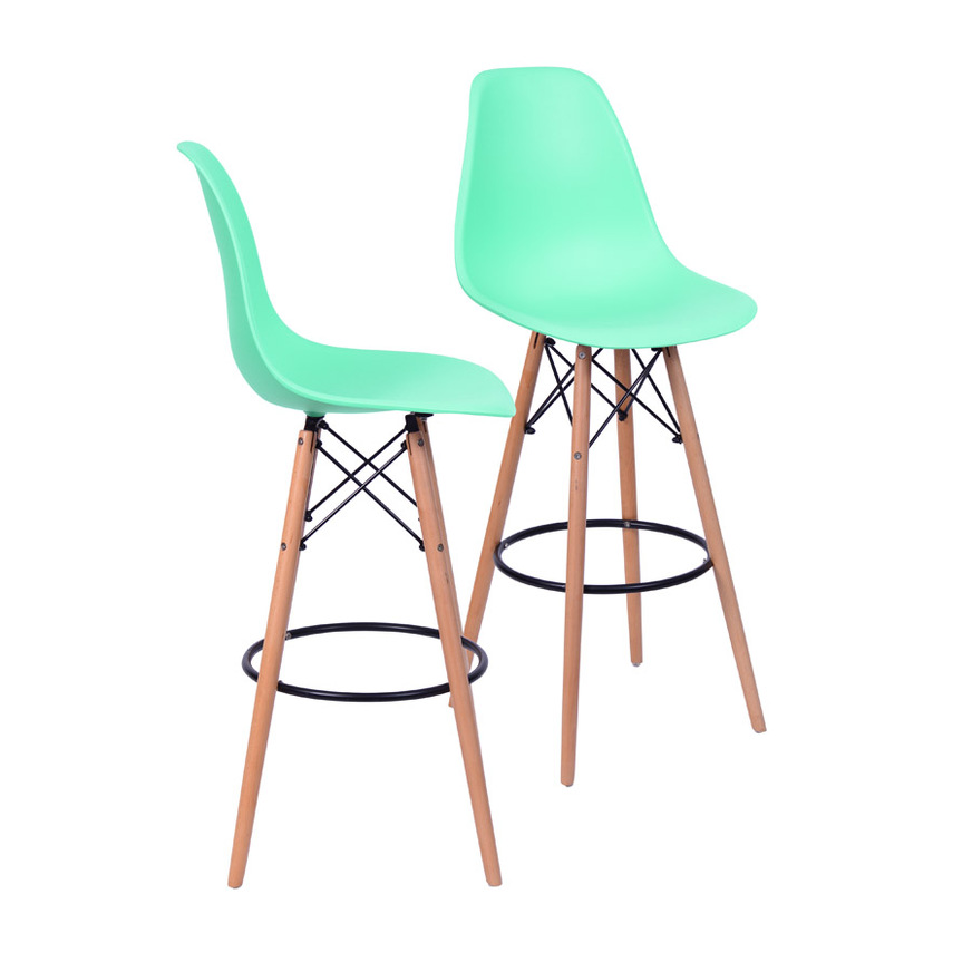 Kit 2 Banquetas Eames DKR PP Tiffany