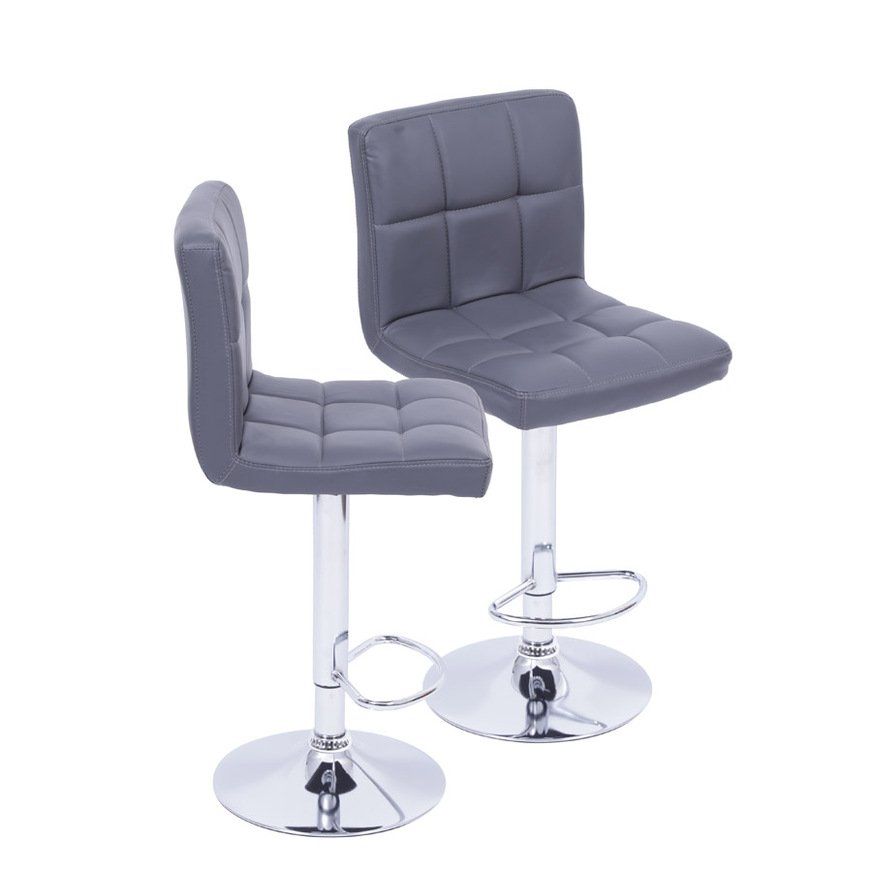 Kit 2 Banquetas Confort Cinza