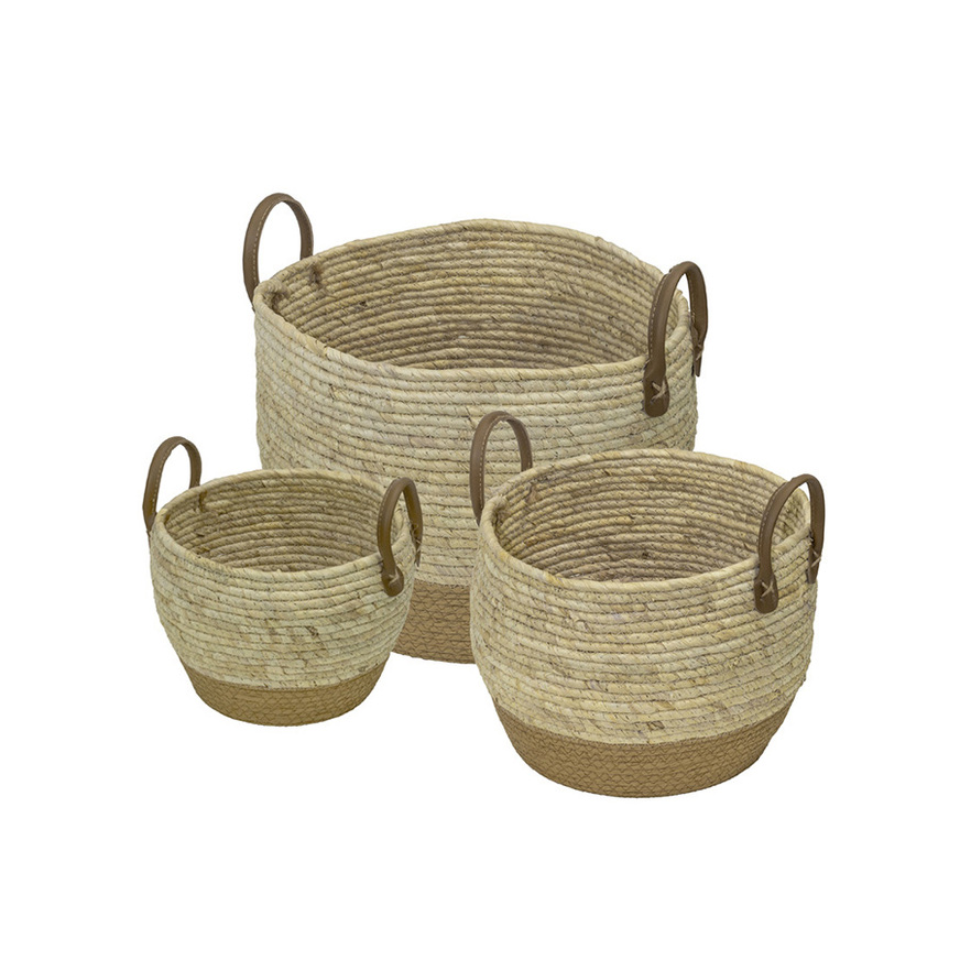 Kit 3 Cestos Goa Natural