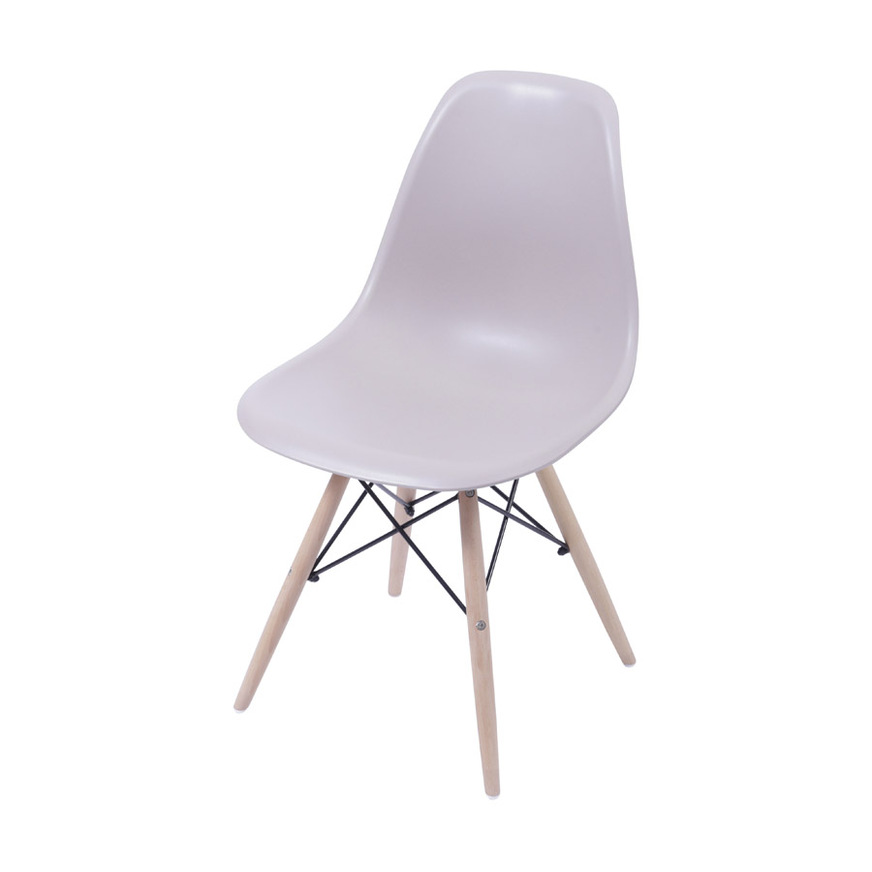 Cadeira Charles Eames DKR base Madeira Fendi